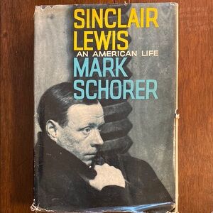 Sinclair Lewis: An American Life by Mark Schorer - Black and Blue Cover